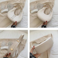 Bolso tote de moda para mujeres Bolso de lujo de medio cuarto Luna bolso de hombro de marca para damas Bolso de axila de cuero PU y monedero - details 29