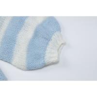 Suéter a rayas para mujer, Jersey holgado con cuello redondo - details 10