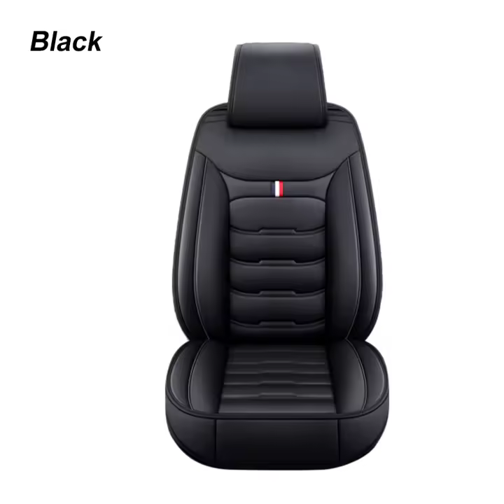 Cubierta de asiento de coche universal en cuero PU para la temporada completa Fácil instalación Protección para asiento de coche SUV - 1