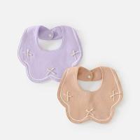 Paño absorbente giratorio de algodón para niña para hipo, toalla para saliva, babero para dentición de bebé, 2 piezas - details 0