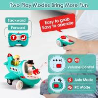 Juguetes de avión de Control remoto para bebés, Avión de juguete para niños pequeños 2-3, helicóptero RC de música infantil con sonido ligero - details 2