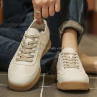 Nuevas zapatillas informales de cuero versátiles para hombre con cordones de alta calidad, zapatos clásicos, logotipo de marca de lujo único - details 6