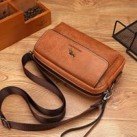 Bandolera de cuero impermeable para hombre, bolso de hombro clásico, de diseñador, de lujo - details 9