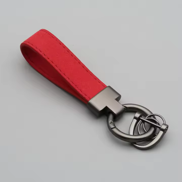 Llavero de cuero negro de lujo, cinturón, regalo de joyería para hombres y mujeres - 1