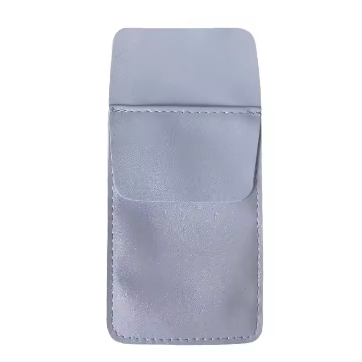 Bolsa de cuero de doble capa para bolígrafos, Protector de bolsillo para lápices, portalápices, a prueba de fugas, suministros de Hospital y oficina, 2 piezas - 1