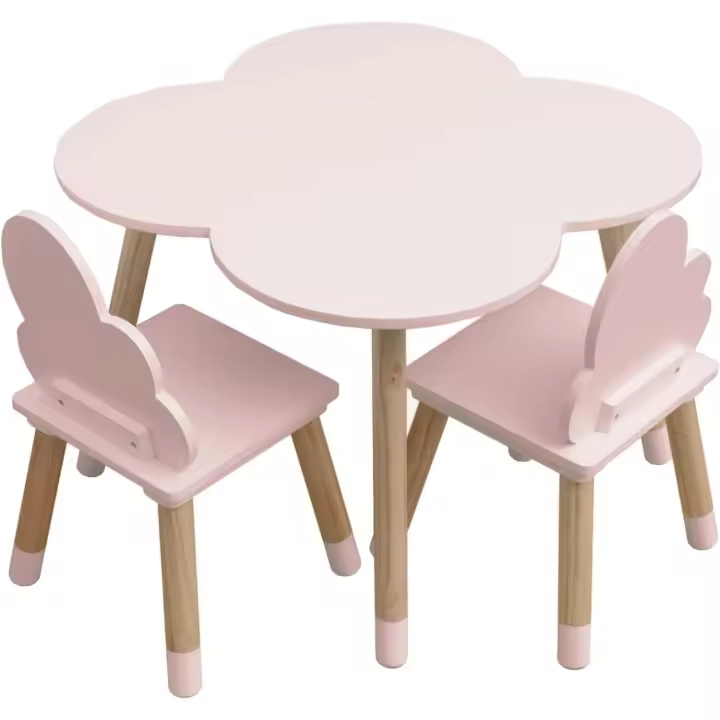 Muebles de Habitación Infantil Marrón Claro Blanco, MDF, Estilo Nórdico - Tamaño: 44 x 60 x 60 cm / 50 x 25 x 25 cm - 1