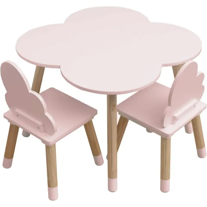 Muebles de Habitación Infantil Marrón Claro Blanco, MDF, Estilo Nórdico - Tamaño: 44 x 60 x 60 cm / 50 x 25 x 25 cm - 1