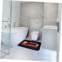 1 alfombrilla antideslizante para Halloween, para exteriores, con forma de calabaza, para Halloween, para exteriores, suelo y alfombrilla - details 2