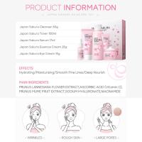 5/3 unids/set Sakura juegos de cuidado de la piel crema Facial suero tóner limpiador Facial protector solar crema para ojos caja de regalo producto de cuidado de la piel Facial - details 4