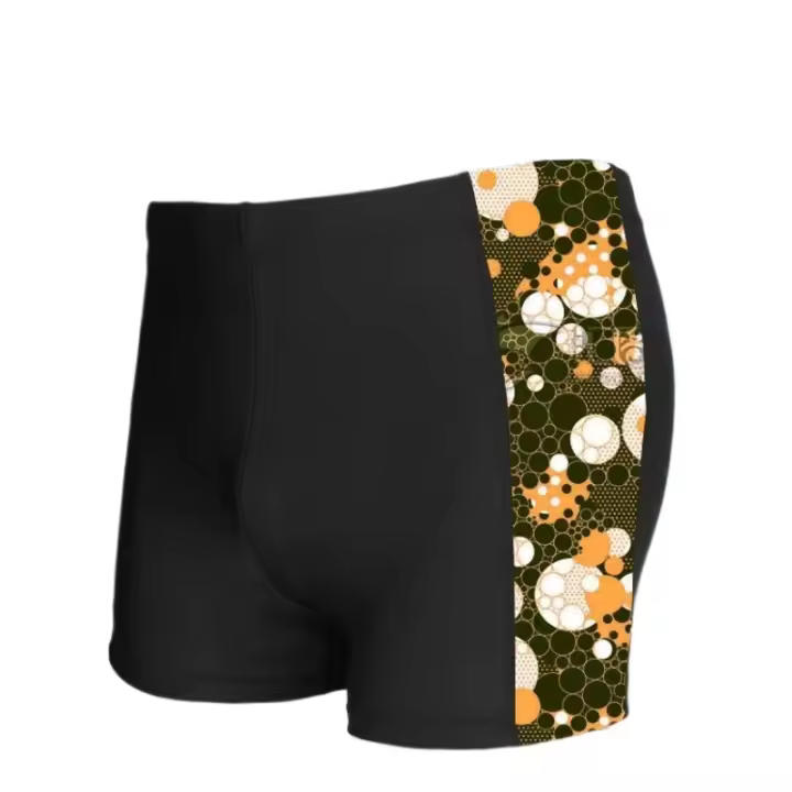 Traje de baño para hombre, diseño plano de secado rápido para nadar y remojar aguas termales, talla extra grande con cordón. - 1