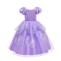 Vestido de fiesta de cumpleaños de princesa púrpura para niñas pequeñas, disfraz de Halloween, Pascua, carvinal, vestido de fiesta de vacaciones para niñas - details 18