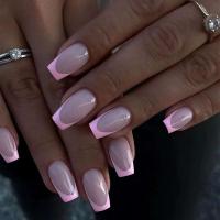 24 Unids/CA Love Pink Juego Completo Falso, Uñas Artificiales Removibles Impermeables, Uñas Decorativas para Mujer - details 14