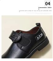 Falda de cuero PU informal para hombre de alta calidad, zapatos formales de estilo empresarial suaves y cómodos Oxford para niños - details 7