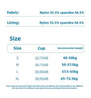 Top Deportivo para Mujer Sujetador sin Costuras de Nylon Cierre Delantero - details 0