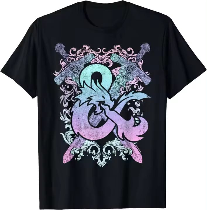 Camiseta con Logo de Dungeons & Dragons Ampersand Pastel - 1