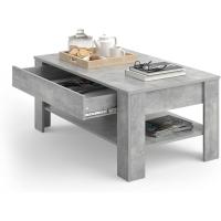 Mesa de centro, mesa central, mesa de sofá, madera ecológica, diseño moderno, estilo nórdico, medidas: 92,2 x 65 cm - details 26
