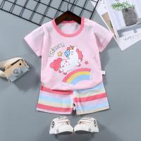Conjunto de Manga Corta para Niños Puro Algodón Camisetas de Verano para Bebés - details 2