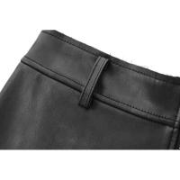 BUNO-Taop & Za otoño nueva moda mujer estilo Casual versátil Simple y de gama alta decoración con cremallera falda de medio cuerpo - details 5