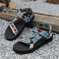 Verano plano ligero con sandalias de playa de punta redonda para mujer - details 3