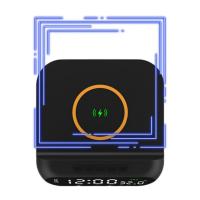 Cargador Inalámbrico 3 En 1 De 15 Vatios, Pantalla LED Con Pantalla Digital, Indicador De Temperatura, Br Elegante - details 1