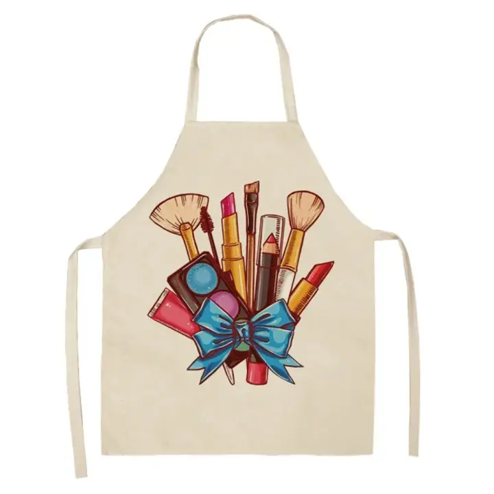 Delantal de cocina sin mangas con estampado de Perfume, Pintalabios creativo, accesorios para hornear, barbacoa, Herramientas de limpieza del hogar, antisuciedad, hombres y mujeres - 1