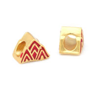 Pulseras de Brass Dorado Mate 4PCS Grande Agujero Abalorios para Hacer Joyas DIY - details 56