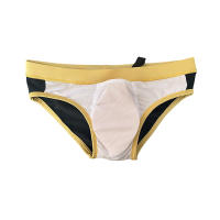 Jessborn calzoncillos de baño para hombre, bañadores de cintura baja, sexy, dorados y negros, pantalones cortos de baño para playa, primavera caliente - details 13