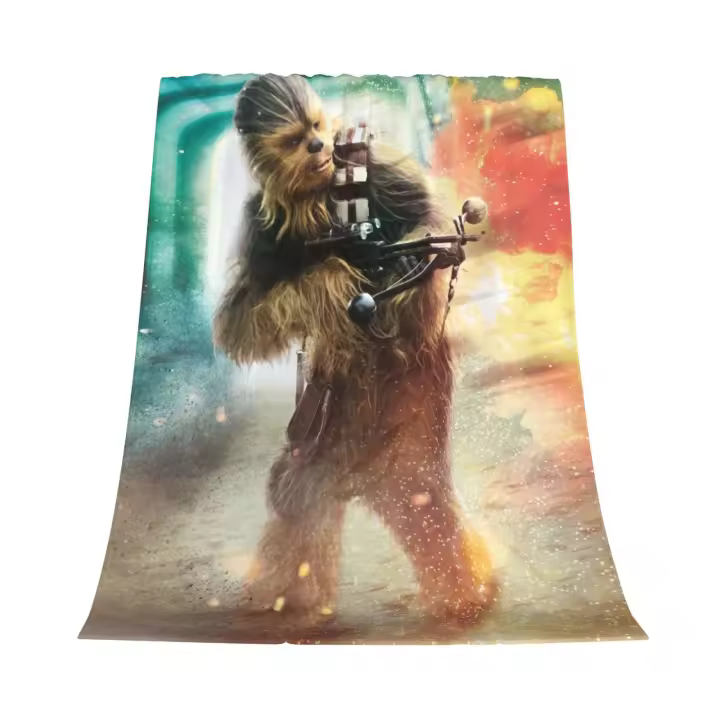 Manta de franela Chewbacca para decoración de dormitorio y ropa de cama - 1