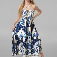 2025 vestido de vacaciones colgante con cuello nuevo estampado de otoño para mujer - details 4