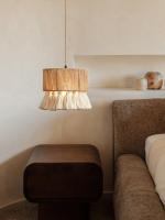 Lámpara Colgante TOMAXIN de 10 Pulgadas Estilo Bohemio Retro con Cuerda de Hierba Tassel para Dormitorio Restaurante Bar y Lámpara de Isla Fuente de Luz Energética Ahorradora Instalación Tipo de Cordón Color Blanco Cálido - details 4