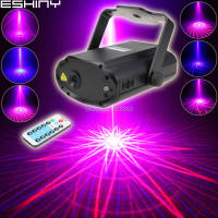 Proyector de Patrones de Láser ESHINY Mini Rojo Azul para Baile Disco Fiesta de Navidad Escenario DJ Luz de Ambiente T24D4 - details 1