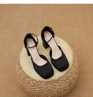 Zapatos de tacón grueso con una tira de moda de nuevo estilo - details 20