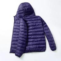 Chaqueta con capucha de plumón de pato ultraligera para hombre, chaqueta cálida de plumas de pato blanco, ropa de calle para hombre, otoño e invierno - details 6