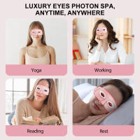 Máscara Facial de terapia de luz Led, equipo de belleza para uso doméstico, equipo de masaje ocular, máscara Ems con cable, máscara de ojos Ems para estiramiento Facial - details 7
