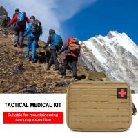 Bolsa médica táctica Molle, bolsa de primeros auxilios ligera, cinta mágica, riñonera táctica para chaleco de correas MOLLE, mochila, cinturón, paquete - details 5