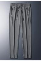Pantalones de Seda Helada de Verano para Hombre Ropa de Trabajo de Estilo Holgado - details 18