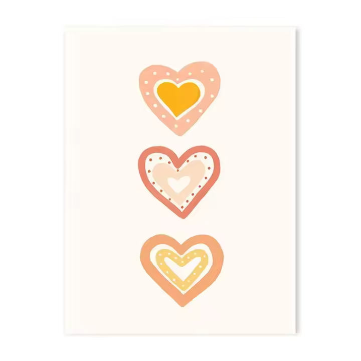 Póster infantil de amor, arcoíris, sol, oso, erizo, nube, flor sonriente, pintura en lienzo adecuada para dormitorio de bebé, habitación de niños - 1