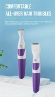 Afeitadora eléctrica portátil 2 en 1 para mujer, recortadora de pelo con batería y maquinilla de afeitar para depilación Facial - details 0