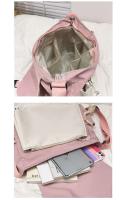 Bolso de hombro tipo bandolera con asa para niña, Mini bolsos de mano para mujer con bolsillos laterales con cordón de cuerda de cáñamo - details 2