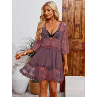 Traje de baño de playa hueco de estilo europeo y americano Ropa de protección solar - details 16