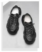 Nueva moda zapatos de playa para hombre, sandalias huecas de verano, suela gruesa antideslizante, tendencia, zapatos con agujeros. - details 3