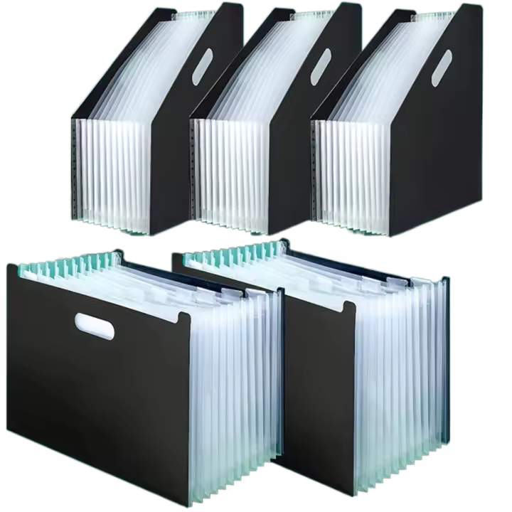 Organizador de papel de oficina, 13 bolsillos, carpeta de archivos Vertical A4, bolsa de organización, carpeta de archivos en expansión, carpeta de archivos de escritorio, organizador de documentos - 1