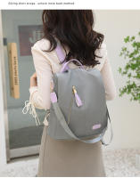 Mochila antirrobo negra para mujer, morral sencillo a la moda, informal, pequeña, impermeable, para viaje - details 20