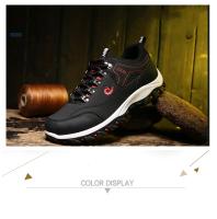 Zapatos de senderismo para hombre, zapatillas de deporte resistentes al deslizamiento, botas de montaña con cordones, talla grande 39-48 - details 4