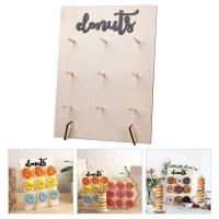 2 juegos de soporte para rosquillas, decoración para fiestas, bodas, soportes de exhibición para postres, centros de mesa con soporte de torre aron - details 4