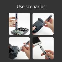 Destornillador eléctrico de precisión, multifuncional, silencioso, batería duradera, recargable, desmontaje, reparación, juego de cabezales - details 7