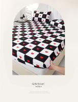 Bonenjoy-sábana ajustable de estilo Simple, transpirable sábana elástica, ropa de cama estampada para el hogar (sin funda de almohada) - details 1