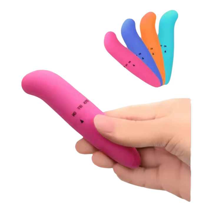 Leten Vibrador de Silicona Pequeño Bala Masajeador de Dedos G-Spot para Mujeres Hombres - 1