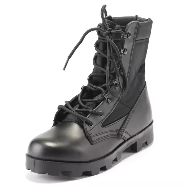Zapatos impermeables con cordones para exteriores, botas de lona transpirables de camuflaje, botas cortas tácticas de combate del desierto para hombre - 1