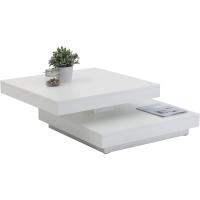 Cuadrada, Material Compuesto de Madera, Tablero Giratorio en 360° ° , Roble Blanco/Roble Sonoma, 67 x 67 x 35 cm - details 13